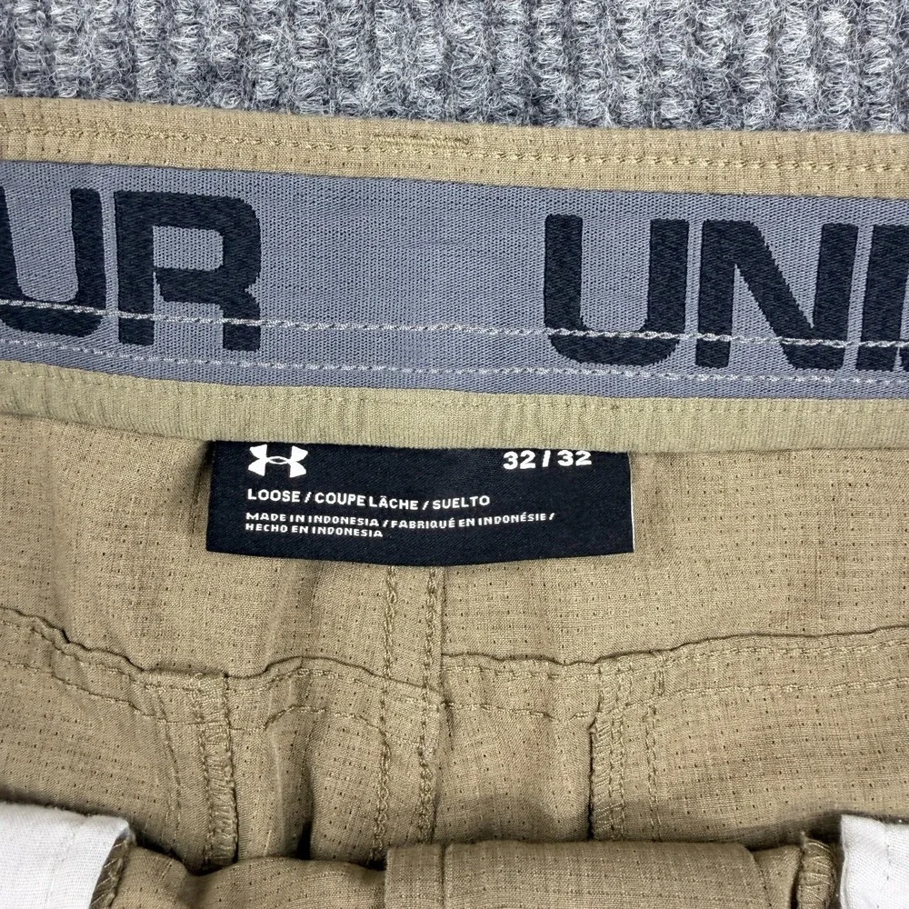 Under Armour Pants Men's 32x32 Tan Golf Performance Casual Stretch Waist